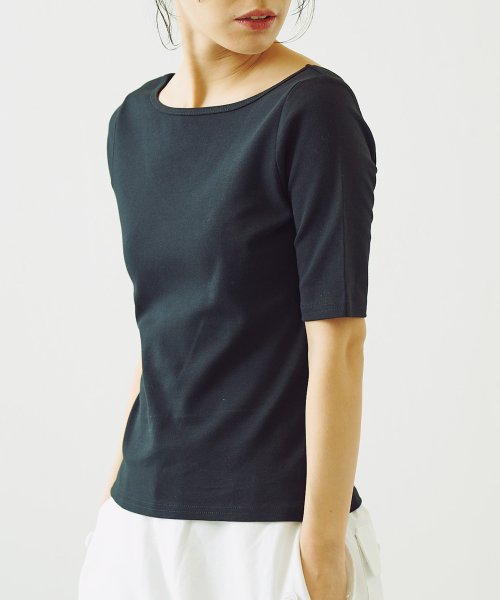 NICE CLAUP OUTLET(ナイスクラップ　アウトレット)/【pual ce cin】【earthy】バックシャン半袖Tシャツ/img02