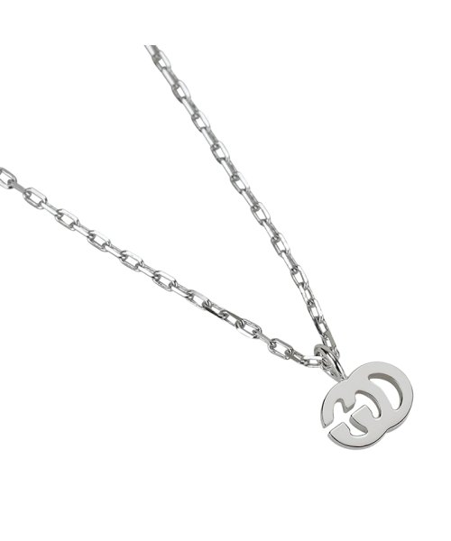 GUCCI グッチ ネックレス 687118 J8502 9000 WHITE GOLD GUCCI ネックレス J8502 ホワイトゴールド 単位cm
