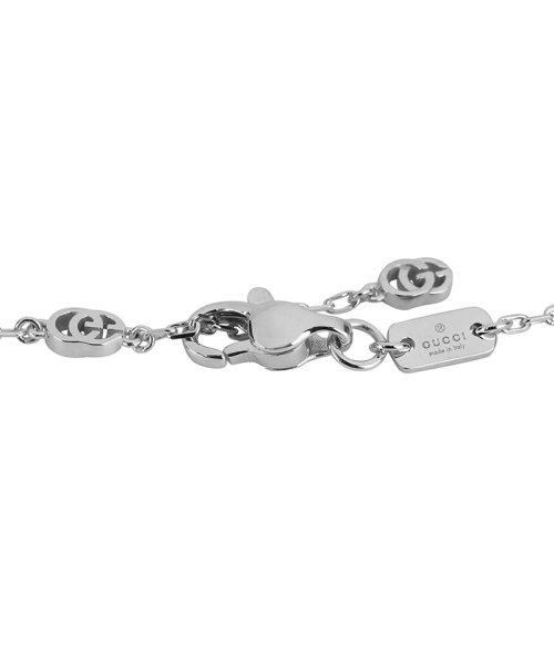 GUCCI グッチ ネックレス 687118 J8502 9000 WHITE GOLD GUCCI ネックレス J8502 ホワイトゴールド 単位cm