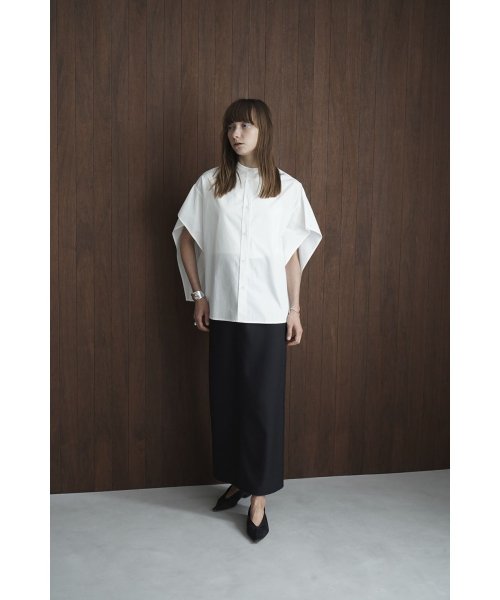 CLANE(クラネ)/STAND COLLAR WIDE BOX SHIRT/img07