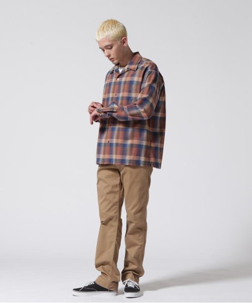 B'2nd(ビーセカンド)/MINEDENIM（マインデニム）TWN Check Open Collar L/S SH/img01