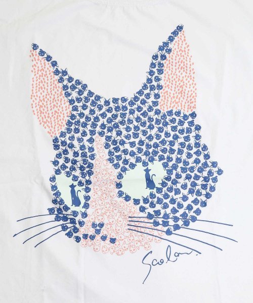 ScoLar(スカラー)/ネコでネコプリント 接触冷感Tシャツ/img09