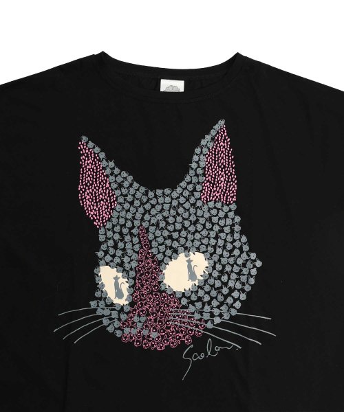 ScoLar(スカラー)/ネコでネコプリント 接触冷感Tシャツ/img14