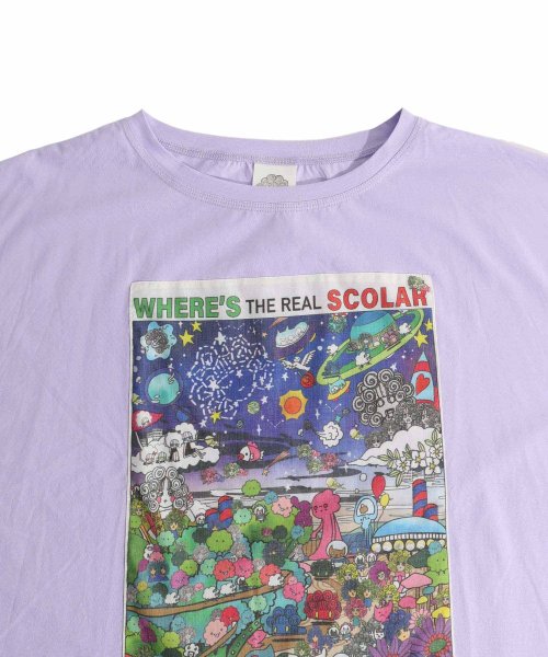 ScoLar(スカラー)/スカラーちゃんを探せプリント 接触冷感Tシャツ/img11