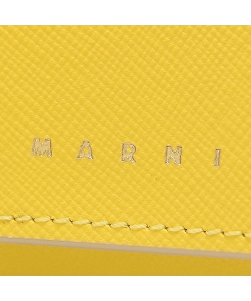 MARNI(マルニ)/マルニ 三つ折り財布 トランク トリフォールドウォレット ミニ財布 イエロー メンズ レディース MARNI PFMOW02U07 LV520 Z618W/img06