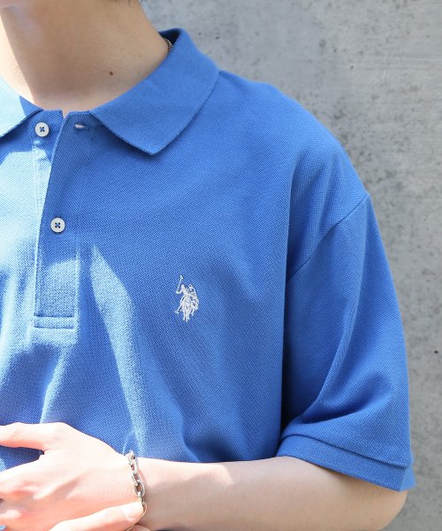 US POLO ASSN(ユーエスポロアッスン)/【U.S. POLO ASSN. / ユーエスポロアッスン】ワンポイント ロゴ ポロシャツ Tシャツ 半袖 ゆったり ユニセックス ゴルフ カットソー/img14