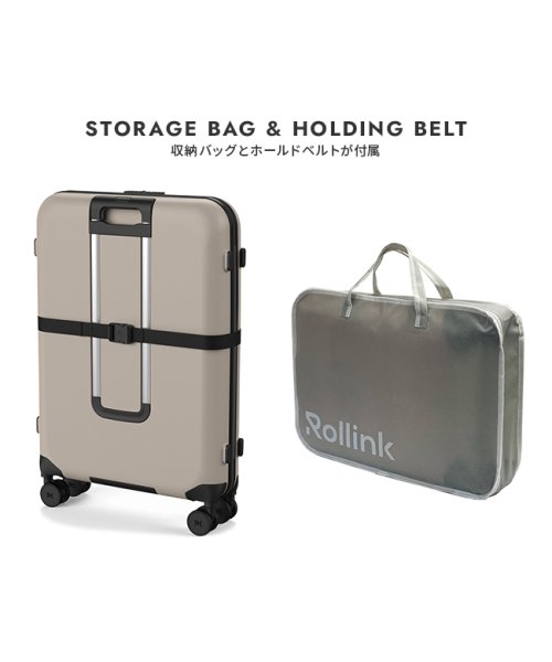 Rollink(ローリンク)/ローリンク スーツケース 100L LLサイズ 4輪タイプ 大容量 折りたたみ 拡張 薄マチ コンパクト スリム Rollink Flex 360° Spinn/img06