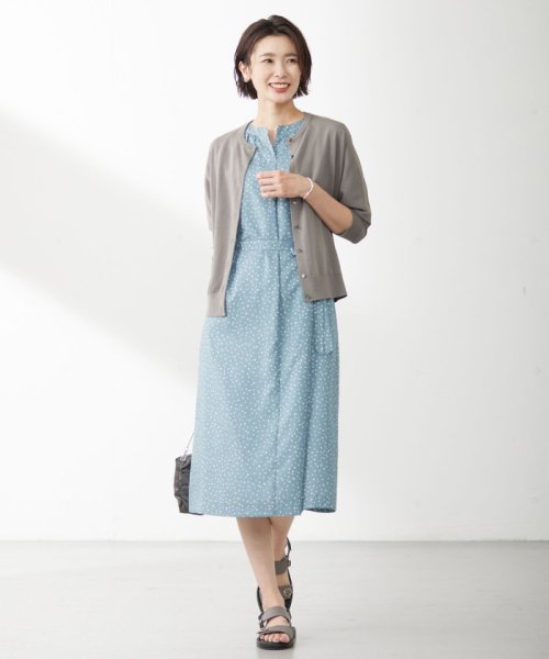 J.PRESS LADIES（LARGE SIZE）(J．プレス　レディス（大きいサイズ）)/【洗える・抗菌防臭】コットンアセテート ドルマン カーディガン/img03