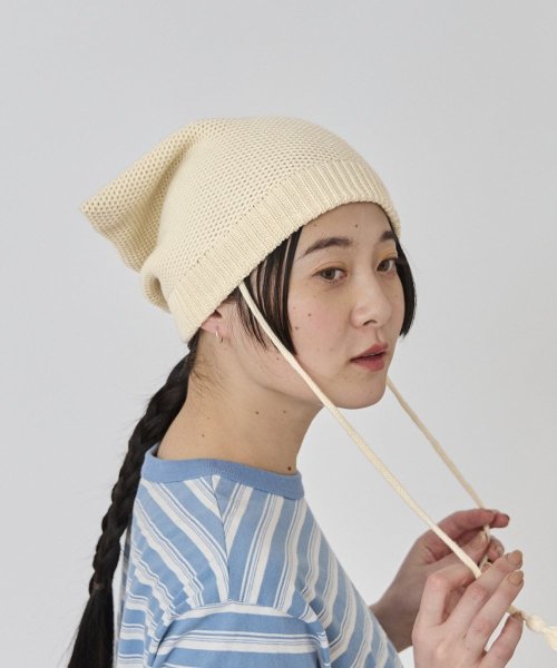 OVERRIDE(OVERRIDE)/OVERRIDE KNIT LOOSE CAT BEANIE SG/img03