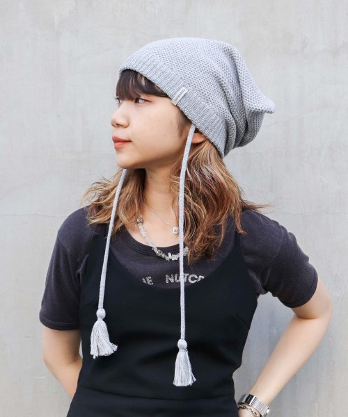 OVERRIDE(OVERRIDE)/OVERRIDE KNIT LOOSE CAT BEANIE SG/img17