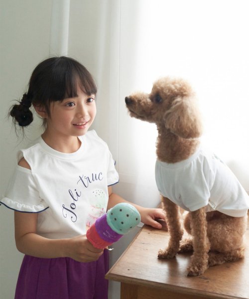 ROPE' PICNIC　KIDS(ロぺピクニックキッズ)/【KIDS】肩見せアイスクリーム転写プリントTシャツ/img04