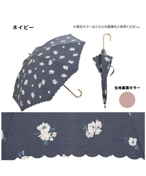 Wpc．(Wpc．)/【Wpc.公式】日傘 T/C遮光ピュアリティフラワー 50cm 晴雨兼用 遮熱 UVカット レディース 長傘/img10