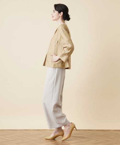 ノーカラージャケット 