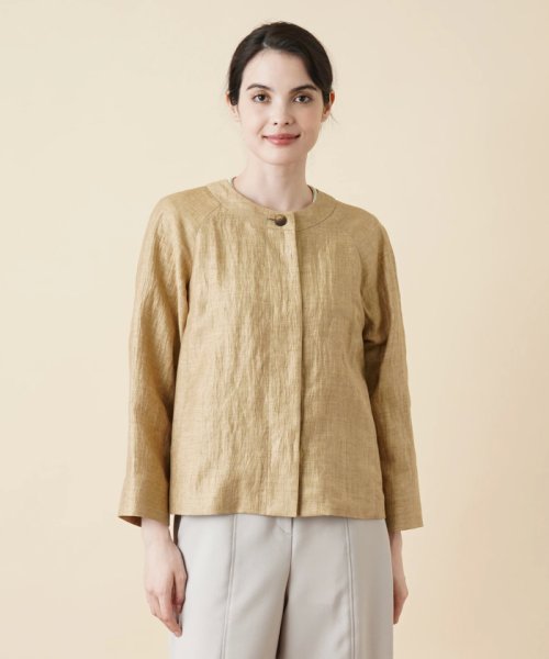 ノーカラージャケット 