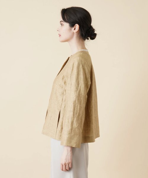 ノーカラージャケット 