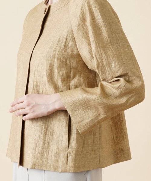 ノーカラージャケット 