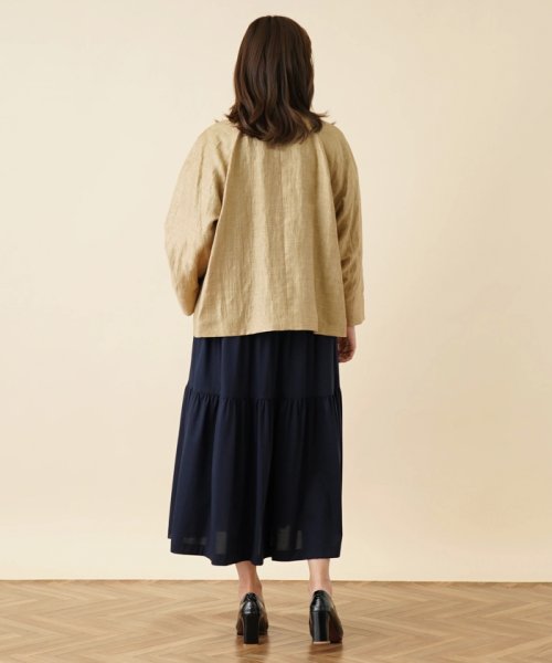 ノーカラージャケット 