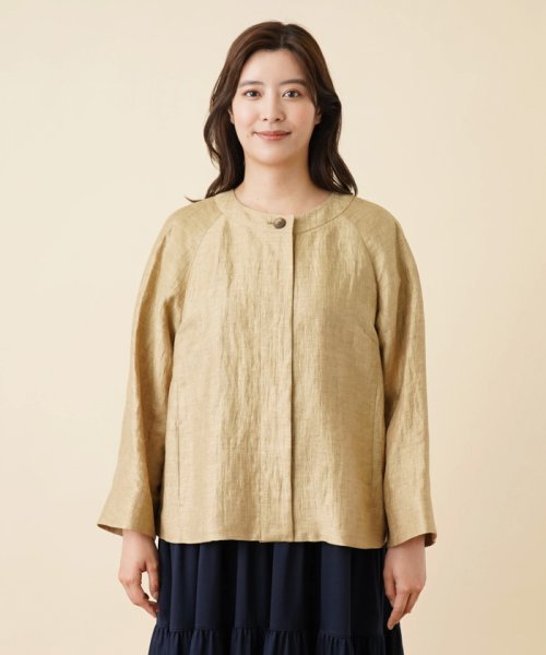 ノーカラージャケット 