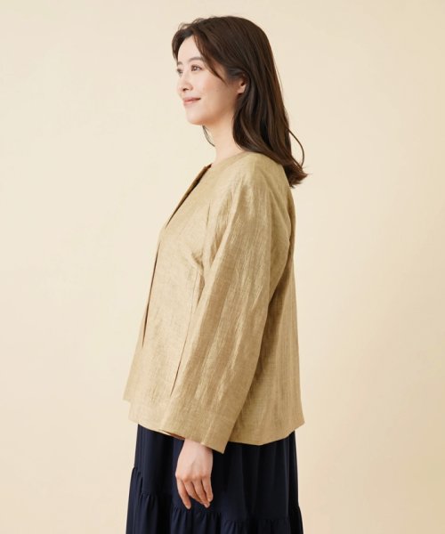 ノーカラージャケット 