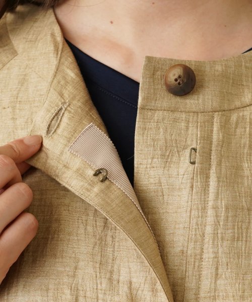 ノーカラージャケット 