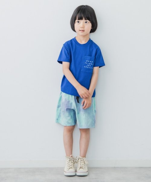 THE SHOP TK（KID）(ザ　ショップ　ティーケー（キッズ）)/【100－140】ポケットロゴ刺繍さらさらTシャツ/img13