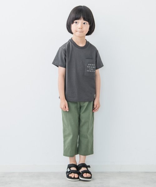 THE SHOP TK（KID）(ザ　ショップ　ティーケー（キッズ）)/【100－140】ポケットロゴ刺繍さらさらTシャツ/img14