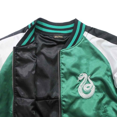 ハリーポッター アウター スカジャン 映画キャラクター スリザリン エンブレム 丸眞 プレゼント 男の子 女の子 ギフト スリザリン ハリーポッター アウター スカジャン 映画キャラクター エンブレム 丸眞 M1444144127(11000円)