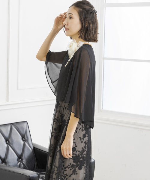 ケープとレースドレス2点セット《マザードレス》/パーティー/クルージング/結婚式/二次会/演奏会/発表会 ：あり なし マザードレス デザイン 発表会 ワンピース フォルムフォルマ 卒業式 フォーマル