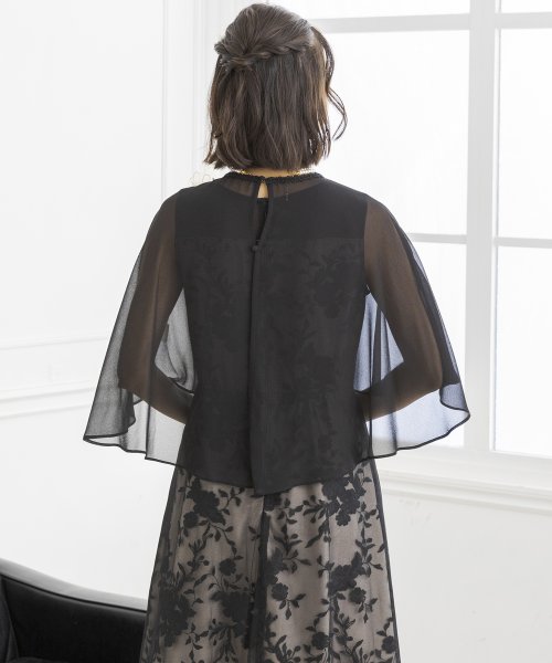 ケープとレースドレス2点セット《マザードレス》/パーティー/クルージング/結婚式/二次会/演奏会/発表会 ：あり なし マザードレス デザイン 発表会 ワンピース フォルムフォルマ 卒業式 フォーマル