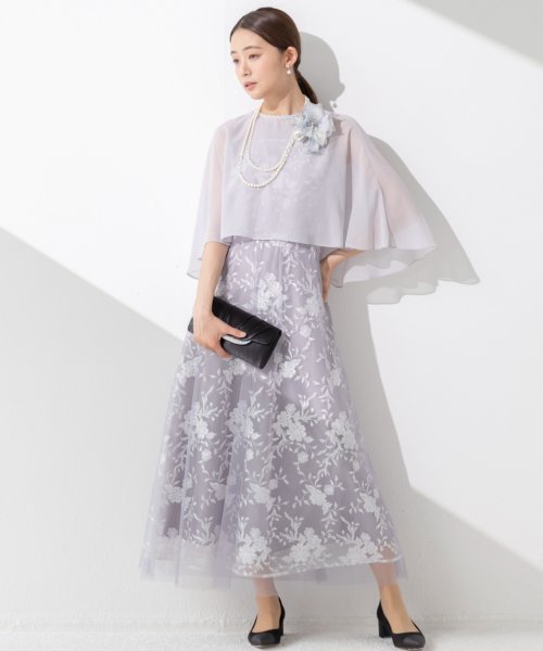 ケープとレースドレス2点セット《マザードレス》/パーティー/クルージング/結婚式/二次会/演奏会/発表会 ：あり なし マザードレス デザイン 発表会 ワンピース フォルムフォルマ 卒業式 フォーマル