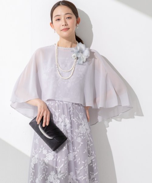 ケープとレースドレス2点セット《マザードレス》/パーティー/クルージング/結婚式/二次会/演奏会/発表会 ：あり なし マザードレス デザイン 発表会 ワンピース フォルムフォルマ 卒業式 フォーマル