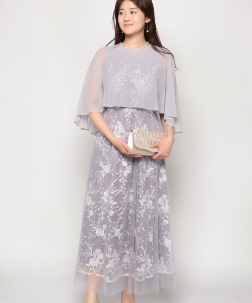 ケープとレースドレス2点セット《マザードレス》/パーティー/クルージング/結婚式/二次会/演奏会/発表会 ：あり なし マザードレス デザイン 発表会 ワンピース フォルムフォルマ 卒業式 フォーマル