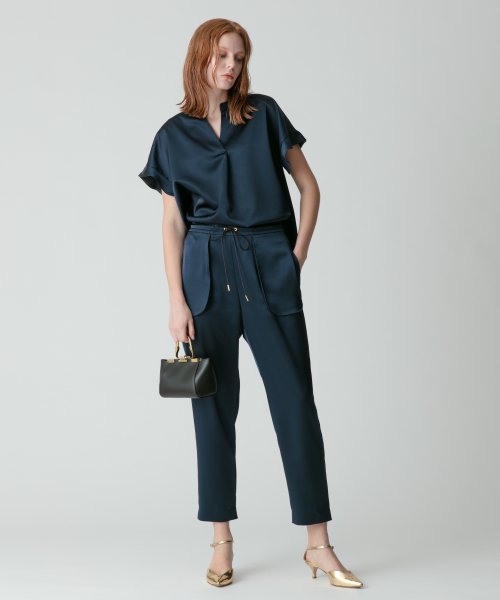 サテンイージーパンツ 