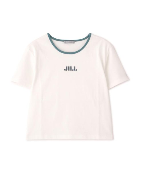 JILL by JILL STUART(ジル バイ ジル スチュアート)/バイカラーパイピングシシュウロゴTシャツ/img01