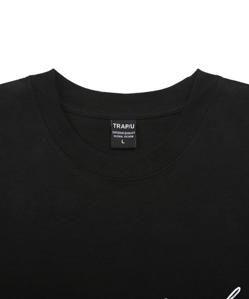 LUXSTYLE(ラグスタイル)/TRAP/U(トラップユー)ロゴプリント半袖Tシャツ/Tシャツ メンズ 半袖 ロゴ プリント ワンポイント 英字 クルーネック/img10