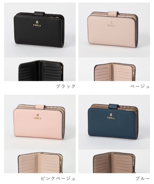 FURLA(フルラ)/フルラ FURLA WP00314 ARE000 二つ折り財布 カメリアMサイズ レディース 財布 ミニ財布 レザー 本革 小銭入れ 折りたたみ ギフト CAM/img02