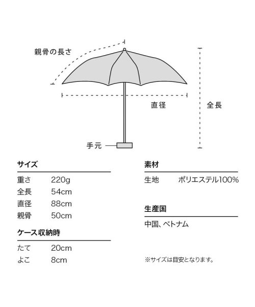 Wpc．(Wpc．)/【Wpc.公式】雨傘 ジャギーハート ミニ  50cm 晴雨兼用 軽量 レディース 折りたたみ 折り畳み 折りたたみ傘/img06