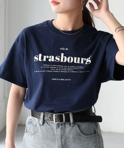 Riberry(リベリー)/【GILDAN】 strasbourgプリントTシャツ/img34