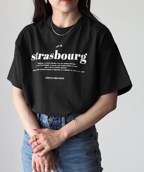 Riberry(リベリー)/【GILDAN】 strasbourgプリントTシャツ/img65