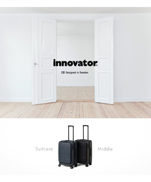 innovator(イノベーター)/2年保証 イノベーター スーツケース 55L Mサイズ 中型 軽量 静音 フロントオープン ストッパー付き キャリーケース INNOVATOR INV155/img17