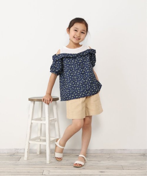 ikka kids(イッカ　キッズ)/ストレッチパナマキュロット（120〜160cm）/img18