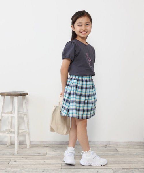 ikka kids(イッカ　キッズ)/USAコットン パフスリーブプリントTシャツ（120〜160cm）/img09