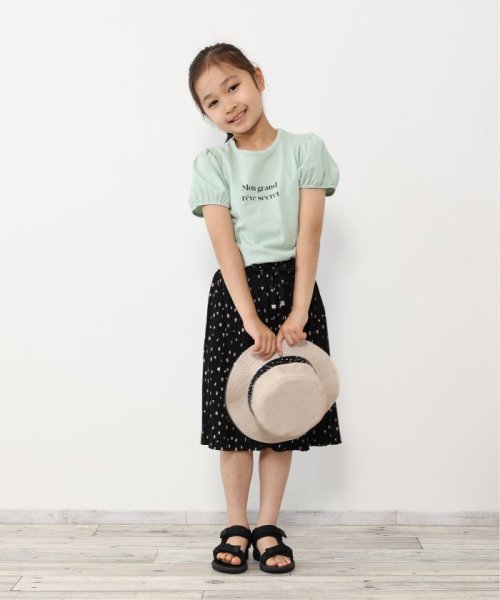 ikka kids(イッカ　キッズ)/USAコットン パフスリーブプリントTシャツ（120〜160cm）/img14