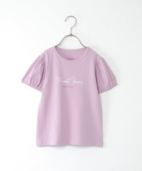 ikka kids(イッカ　キッズ)/USAコットン パフスリーブプリントTシャツ（120〜160cm）/img17