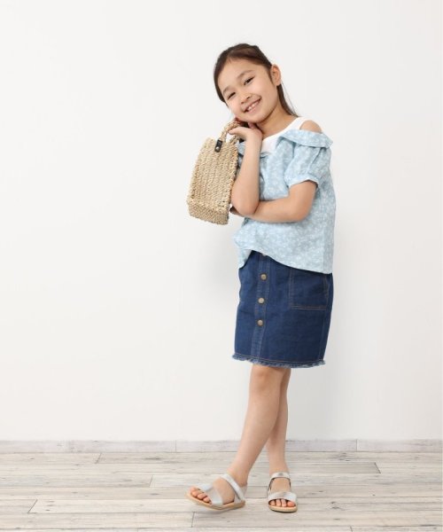 ikka kids(イッカ　キッズ)/肩開きレイヤード花柄ブラウス（120〜160cm）/img11