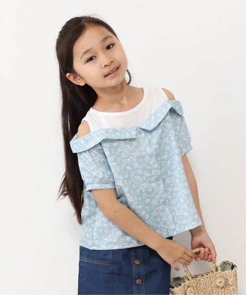 ikka kids(イッカ　キッズ)/肩開きレイヤード花柄ブラウス（120〜160cm）/img13