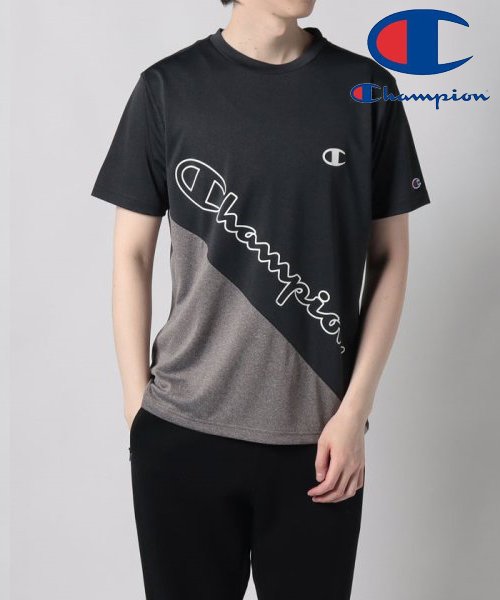 MARUKAWA(マルカワ)/【Champion】チャンピオン ドライ 切替 Tシャツ/メンズ 半袖 Tシャツ スポーツ 運動 速乾/img02