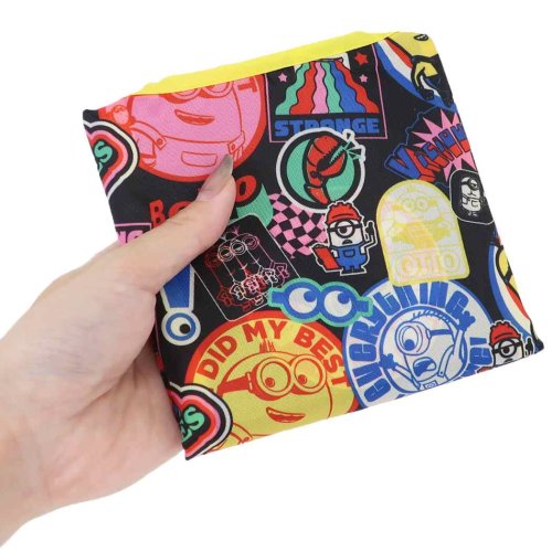 ミニオンズ キャラクター エコバッグ 折りたたみミニショッピングバッグ ステッカー プレゼント 男の子 女の子 ギフト 人気・おすすめ｜使いやすい・旅行におすすめ 品質保証 全国発送 日本国内発送・最短翌日お届け