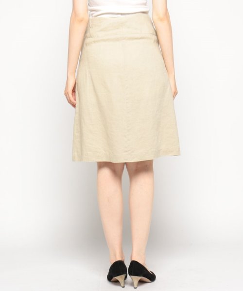 BENETTON (women)(ベネトン（レディース）)/リネン100％フロントタックAラインスカート/img14