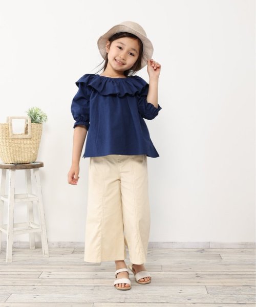 ikka kids(イッカ　キッズ)/7分袖フリル襟ブラウス（120〜160cm）/img06